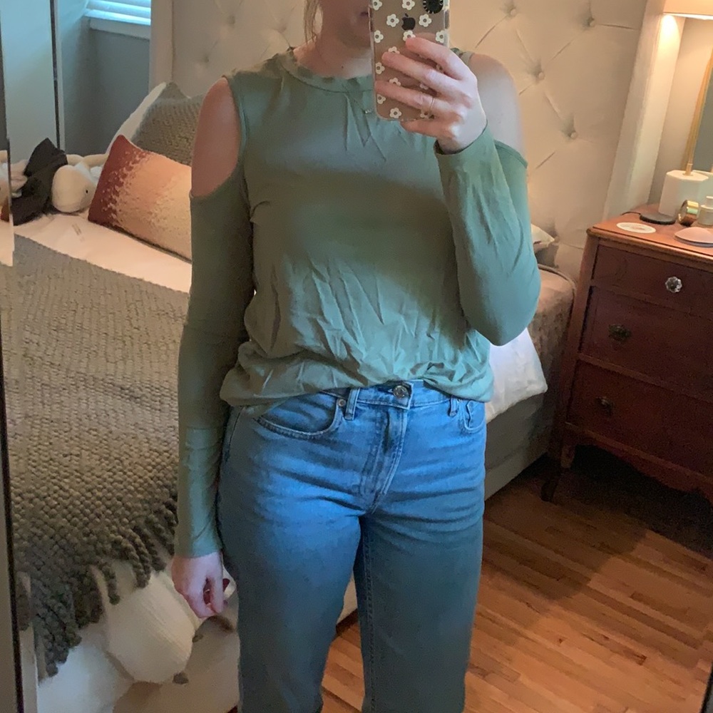 TopShop Cold Shoulder Top